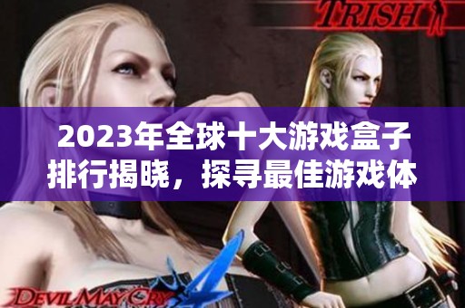2023年全球十大游戏盒子排行揭晓，探寻最佳游戏体验的前十名盒子推荐