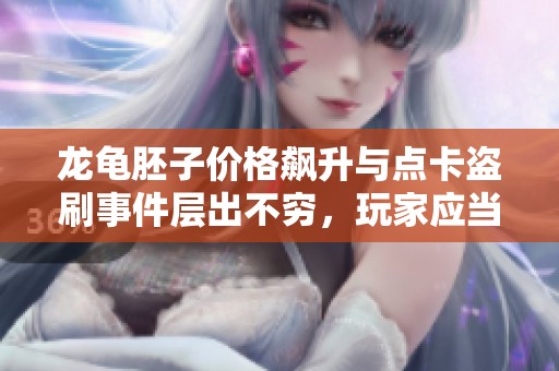 龙龟胚子价格飙升与点卡盗刷事件层出不穷，玩家应当采取哪些有效应对措施