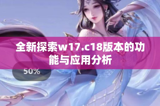 全新探索w17.c18版本的功能与应用分析