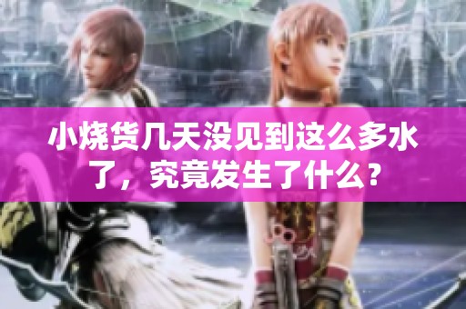 小烧货几天没见到这么多水了，究竟发生了什么？