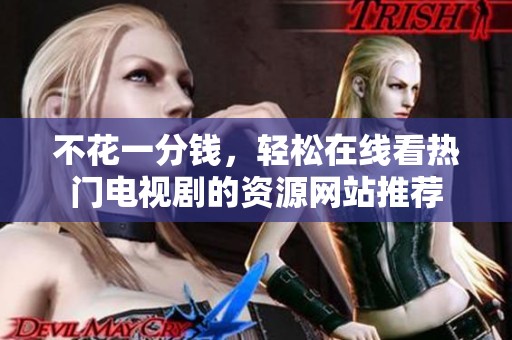 不花一分钱，轻松在线看热门电视剧的资源网站推荐