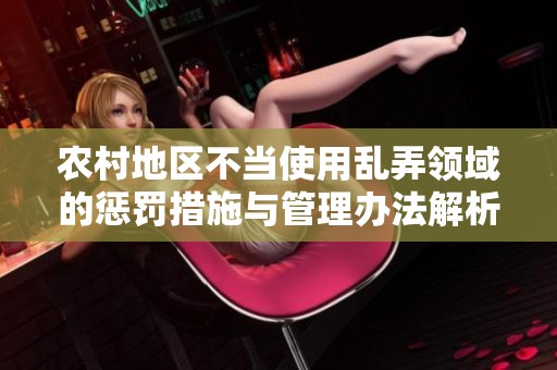 农村地区不当使用乱弄领域的惩罚措施与管理办法解析