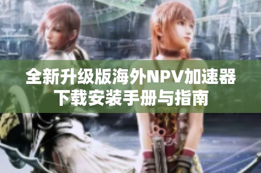 全新升级版海外NPV加速器下载安装手册与指南