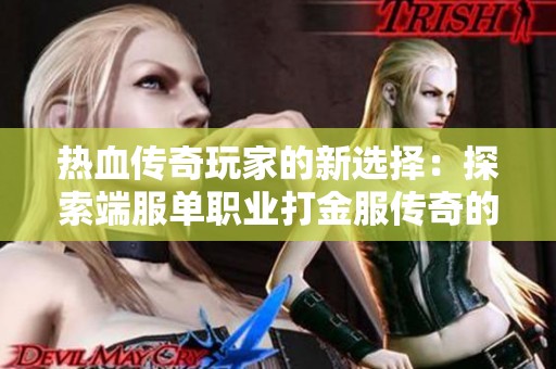 热血传奇玩家的新选择：探索端服单职业打金服传奇的全新魅力与乐趣