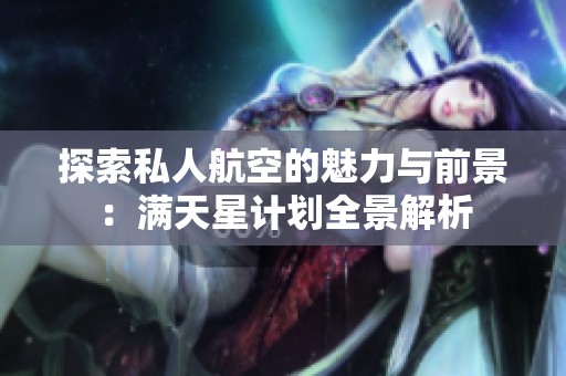 探索私人航空的魅力与前景：满天星计划全景解析