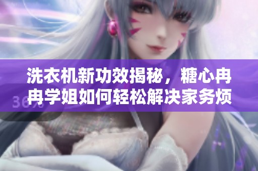 洗衣机新功效揭秘，糖心冉冉学姐如何轻松解决家务烦恼