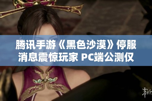 腾讯手游《黑色沙漠》停服消息震惊玩家 PC端公测仅维持一个月的现实引发热议