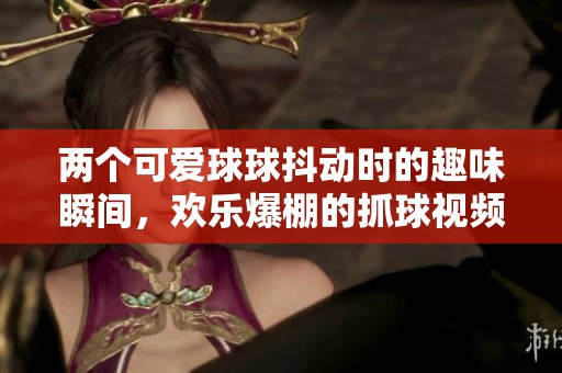 两个可爱球球抖动时的趣味瞬间，欢乐爆棚的抓球视频