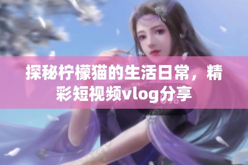 探秘柠檬猫的生活日常，精彩短视频vlog分享