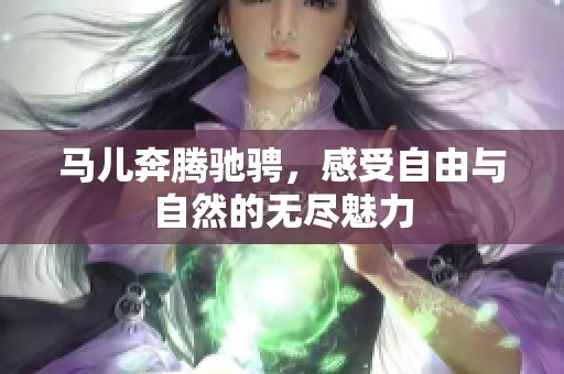 马儿奔腾驰骋，感受自由与自然的无尽魅力