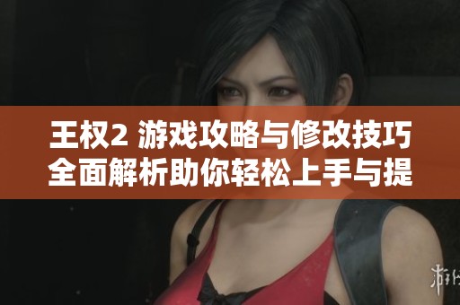 王权2 游戏攻略与修改技巧全面解析助你轻松上手与提升实力