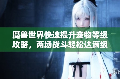 魔兽世界快速提升宠物等级攻略，两场战斗轻松达满级，附绝佳2带1战法技巧