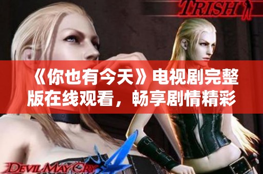 《你也有今天》电视剧完整版在线观看，畅享剧情精彩时刻