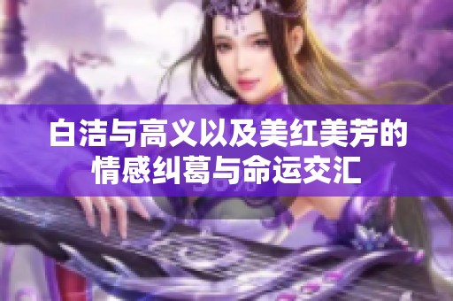白洁与高义以及美红美芳的情感纠葛与命运交汇