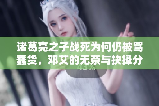 诸葛亮之子战死为何仍被骂蠢货，邓艾的无奈与抉择分析