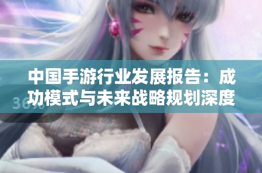 中国手游行业发展报告：成功模式与未来战略规划深度分析