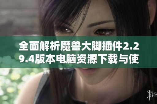 全面解析魔兽大脚插件2.29.4版本电脑资源下载与使用指南