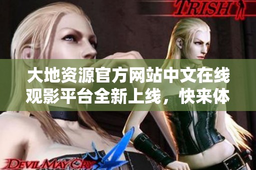 大地资源官方网站中文在线观影平台全新上线，快来体验吧