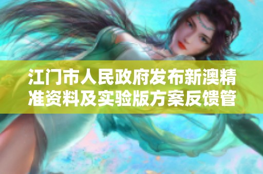 江门市人民政府发布新澳精准资料及实验版方案反馈管理内容解析