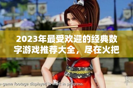 2023年最受欢迎的经典数字游戏推荐大全，尽在火把云手游网