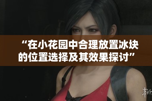 “在小花园中合理放置冰块的位置选择及其效果探讨”