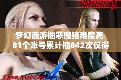 梦幻西游抽恶魔猪难度高 81个账号累计抽842次仅得四只