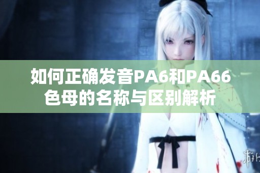 如何正确发音PA6和PA66色母的名称与区别解析
