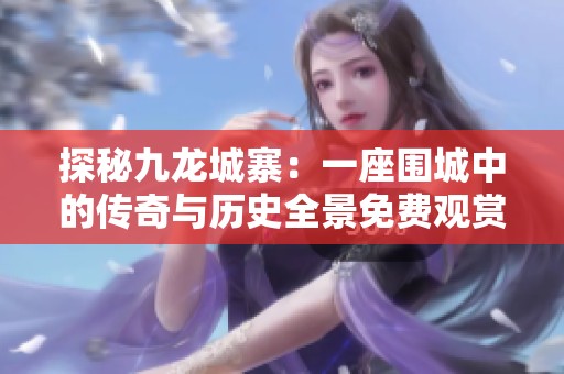 探秘九龙城寨：一座围城中的传奇与历史全景免费观赏