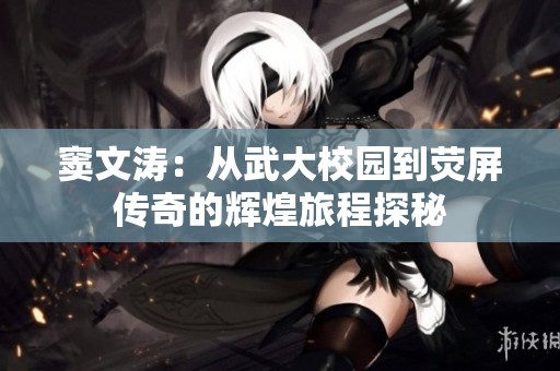 窦文涛：从武大校园到荧屏传奇的辉煌旅程探秘