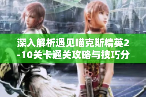 深入解析遇见喵克斯精英2-10关卡通关攻略与技巧分享