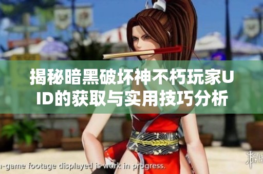 揭秘暗黑破坏神不朽玩家UID的获取与实用技巧分析