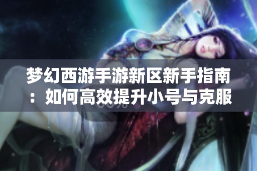 梦幻西游手游新区新手指南：如何高效提升小号与克服养号难题