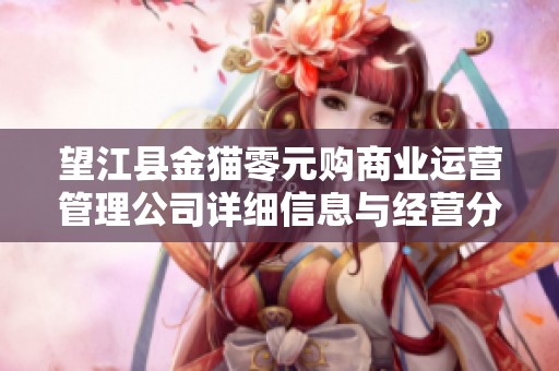 望江县金猫零元购商业运营管理公司详细信息与经营分析