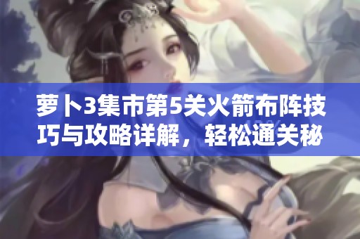 萝卜3集市第5关火箭布阵技巧与攻略详解，轻松通关秘籍分享