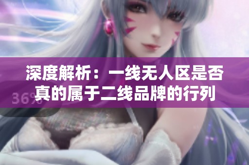 深度解析：一线无人区是否真的属于二线品牌的行列