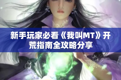 新手玩家必看《我叫MT》开荒指南全攻略分享