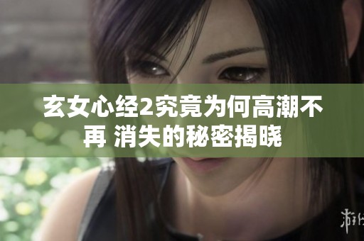 玄女心经2究竟为何高潮不再 消失的秘密揭晓