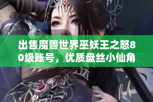 出售魔兽世界巫妖王之怒80级账号，优质盘丝小仙角色诚心转让