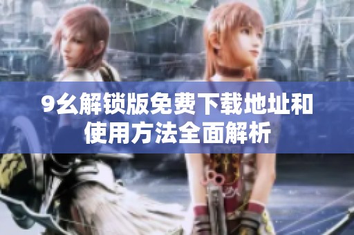 9幺解锁版免费下载地址和使用方法全面解析