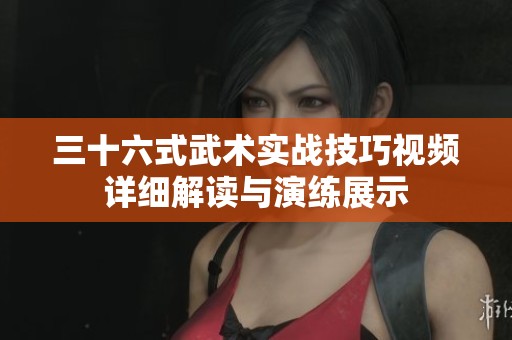 三十六式武术实战技巧视频详细解读与演练展示