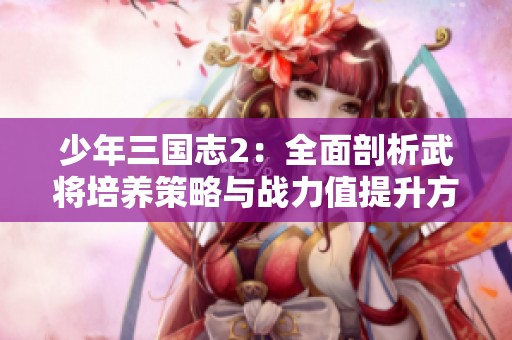 少年三国志2：全面剖析武将培养策略与战力值提升方法