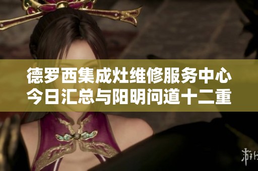 德罗西集成灶维修服务中心今日汇总与阳明问道十二重的深入探讨