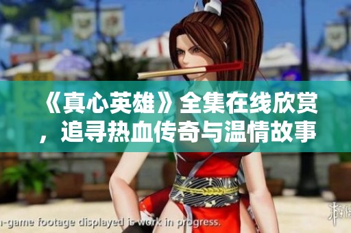 《真心英雄》全集在线欣赏，追寻热血传奇与温情故事