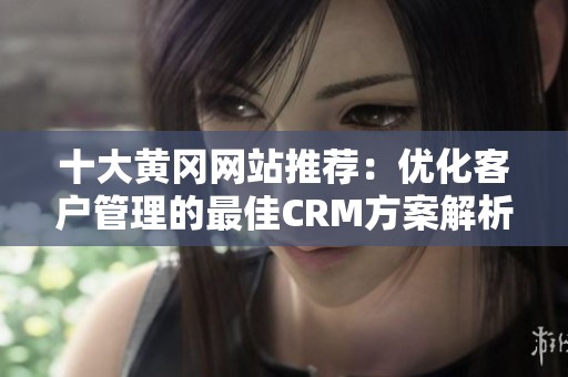 十大黄冈网站推荐：优化客户管理的最佳CRM方案解析