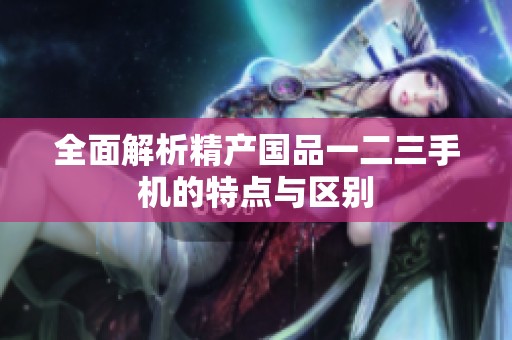 全面解析精产国品一二三手机的特点与区别