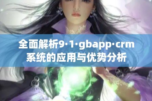 全面解析9·1·gbapp·crm系统的应用与优势分析