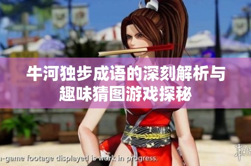 牛河独步成语的深刻解析与趣味猜图游戏探秘