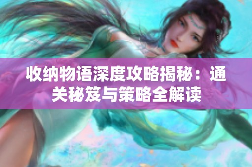 收纳物语深度攻略揭秘：通关秘笈与策略全解读
